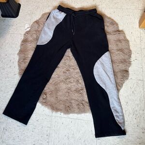 Black and Gray Sweatpants